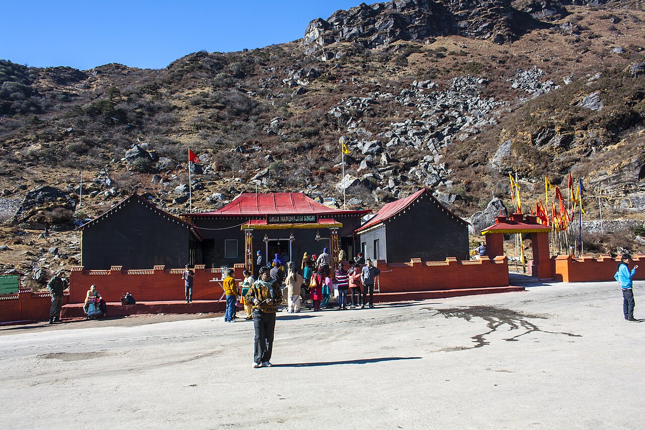 High-altitude border sanctuary and military outpost along the Eastern Himalayan frontier