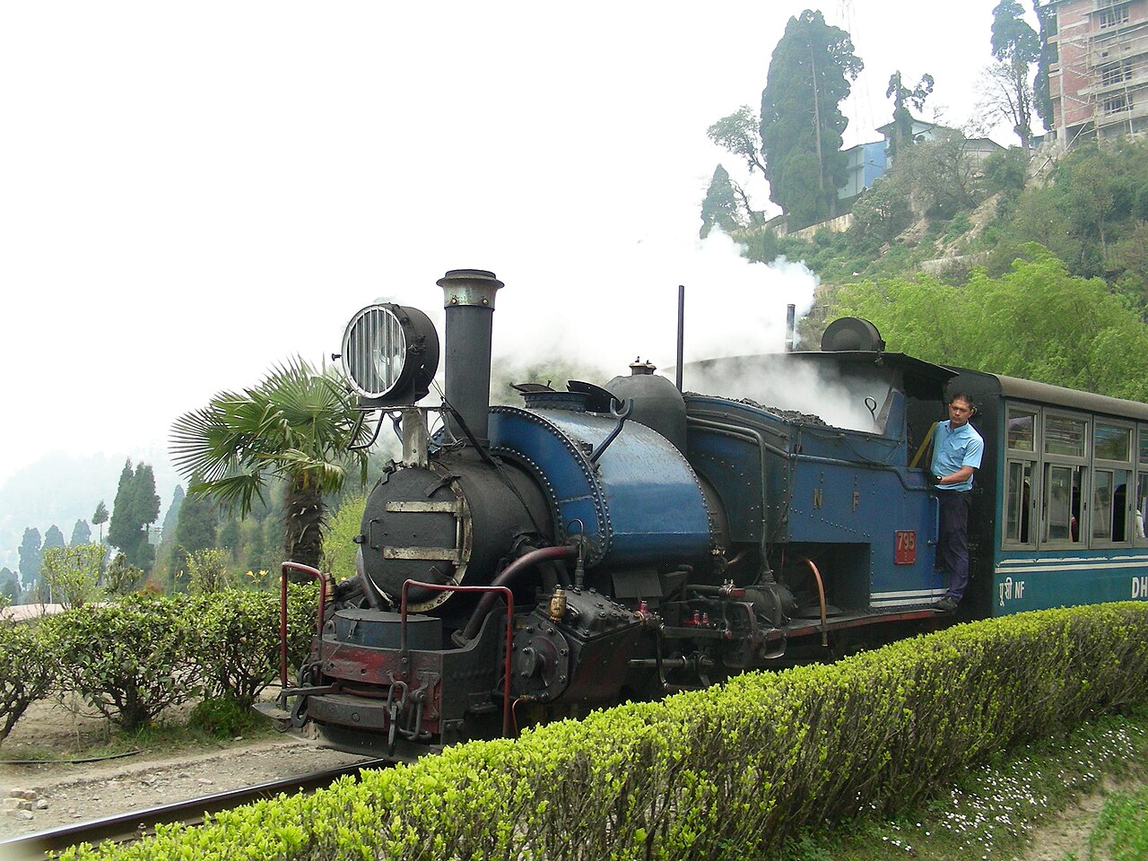 Darjeeling Himalayan Railway steam locomotive traversing the scenic spiral