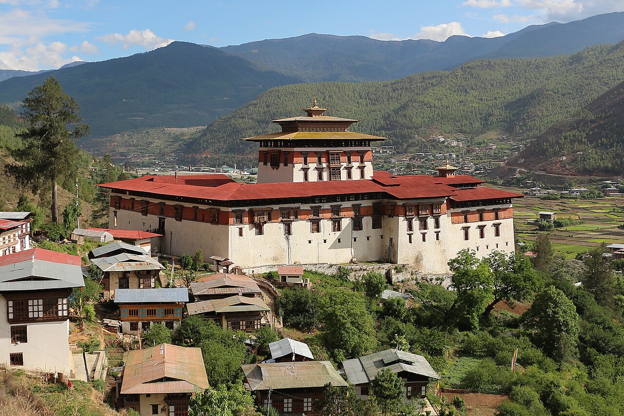 Traditional Bhutanese fortress architecture and cultural grandeur